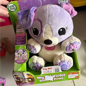 Nwt My Pal Violet Interactive Plush Toy - Purple and Cream